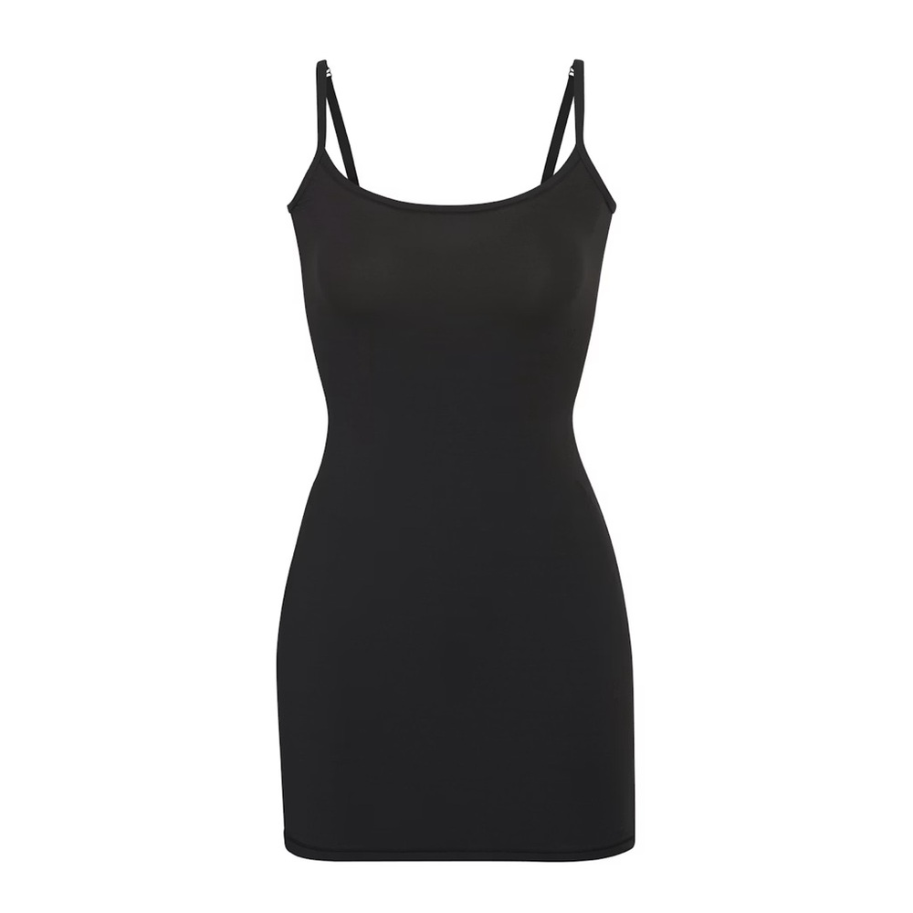 Skims Fits Everybody Slip Dress Sz L Black